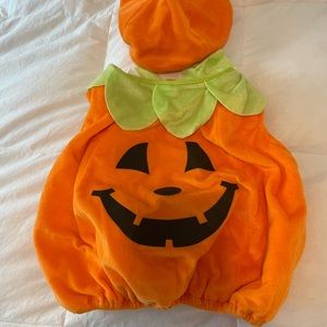 Toddler or baby Halloween pumpkin costume